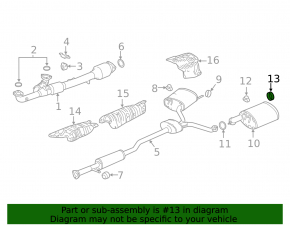 Honda Crosstour 10-15 Downpipe Bracket