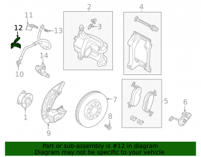Lower brake hose bracket front left Volkswagen ID.4 21-22