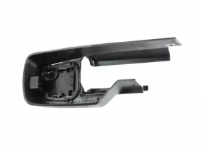 The rear left passenger seat runner trim for a Jeep Cherokee KL 14-23 is black, with a plug, scratches, and the plastic has turned white