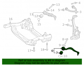 Lower front left control arm Mercedes W213 E 300/350 17-23 AWD front