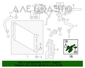 Cooling system tee for Kia Soul 2014-19 2.0
