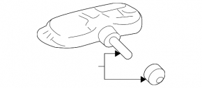 Wheel Pressure Sensor Lexus UX200 UX250h 19-