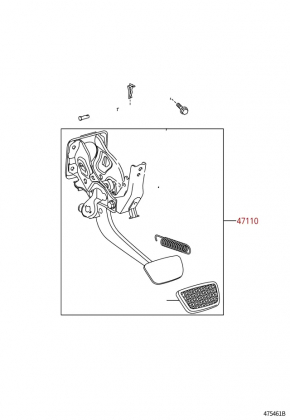 Brake Pedal Toyota Sequoia 08-16