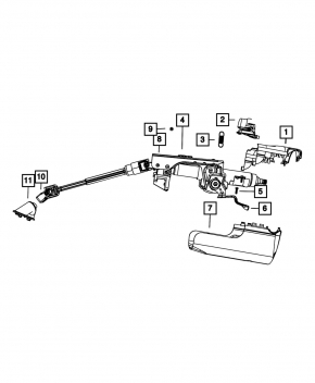 Steering column Dodge Journey 11-