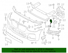 Brake Disc Air Duct Bracket Front Right BMW X3 G01 18-21