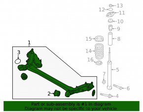 Rear beam Kia Soul 14-19