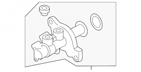 Master brake cylinder with reservoir VW Golf 15-