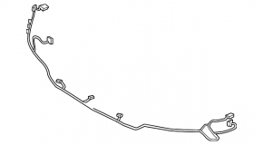 BMW 7 G70 23-26 front bumper wiring for grille lighting