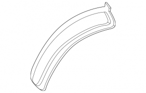 Left front bumper reflector for BMW X7 G07 19-24