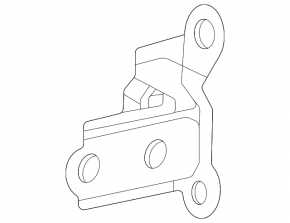 Lower rear right door hinge for Lexus LX 22-26