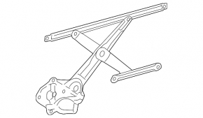 Front left window lift mechanism for Toyota Camry v40