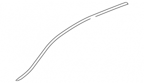 Left roof trim for Infiniti QX30 17-19 without sunroof