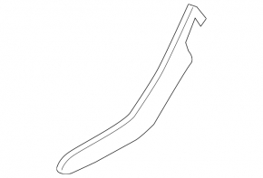 Center console trim side left Honda Civic X FC 16-21 black