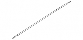 Molding door-glass central front left Kia Forte 19-24 chrome
