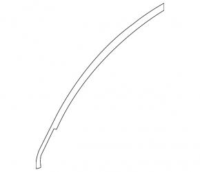 Upper front left door molding for Kia Sportage 17-19, black