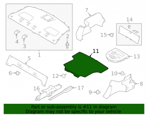 Nissan Altima 19-24 Trunk Floor