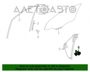 Front right window lift motor Toyota Highlander 20-