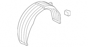 Rear right mudguard Hyundai Veloster 12-14
