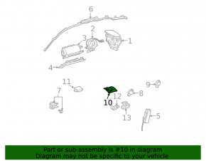 SRS airbag module airbag computer Lexus IS250 06-13