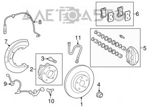 ABS sensor front left Lexus IS 06-13