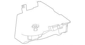 Trunk floor trim for Mercedes X167 GLS 450 580 20-26