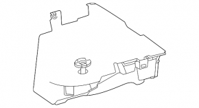 Trunk floor trim for Mercedes X167 GLS 450 580 20-26
