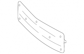 Platform for the front bumper number of Mercedes W213 E 21-23