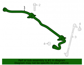 Front stabilizer bar Mercedes H247 GLA 20-26