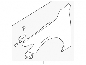 Front right fender Mazda 3 19-26 4d