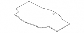 Lincoln MKZ 13-20 hybrid trunk floor, dark gray