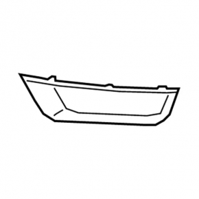 Fog light frame right Lincoln Nautilus 19-21 chrome