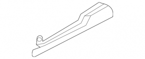 Mazda CX-5 driver's seat runner trim 19-23