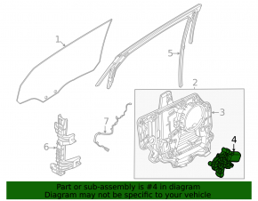 Window lift motor rear right Ford Mustang Mach-E 21-23