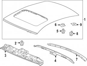 Metal roof Honda Accord 23 - under the hatch