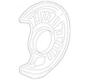 Brake Disc Cover Front Left Mercedes CLA 14-19