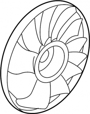 Cooling fan right Nissan Leaf 18-