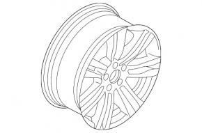 Wheel disk R20x10J BMW X5 E70 07-13 333 style, orbit-grau