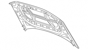 The bare hood of a Volkswagen Atlas 21-26