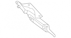 Trunk lid hinge right BMW 335i e92 07-13