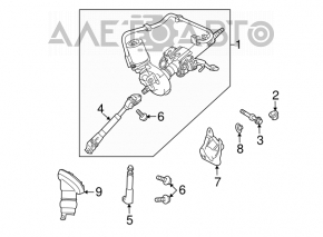 Toyota Prius 30 10-15 Electric Power Steering Column