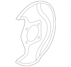 Brake Disc Cover Front Left Acura MDX 07-13