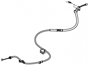Rear left parking brake cable Toyota Camry v40 07-11 manual transmission