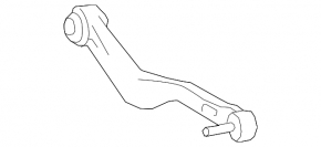 Rear left transverse control arm Lexus LS460 LS600h 07-17 top