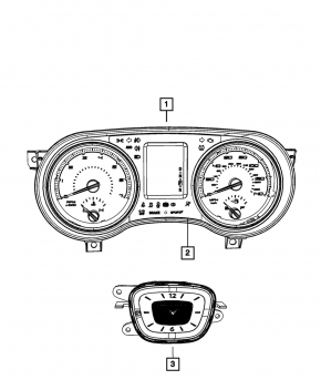Instrument cluster Chrysler 300 11-14 pre-rest 104k