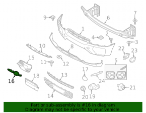 Right front bumper grille trim for BMW X6 E71 08-14 Without m model, trim molding