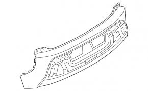 Bare rear bumper BMW i3 14-17 for parking sensors, black, scratches, pressed