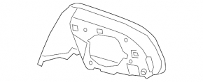Right mirror housing for BMW X2 F39 18-23 Shadow-Line