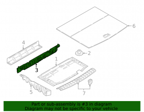 Trunk floor mount for BMW X1 F48 16-22