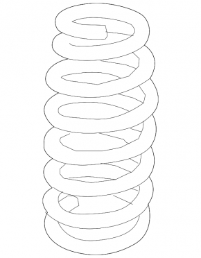 Rear left spring Kia Optima 16-20 stiffness 2 pink yellow