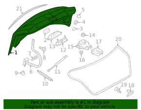 Trunk lid VW Passat 20-22